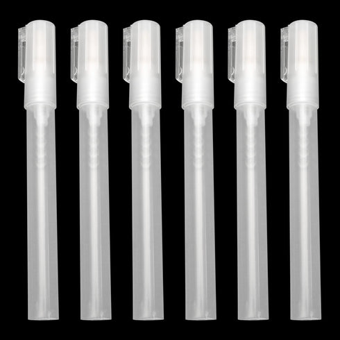6PCS Fill Blank Paint Touch Up Marker 3mm Plastic Liquid Empty Tube Accessory For Graffiti Fillable Empty Acrylic Paint Art Supplies...