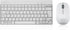 Perixx PERIDUO-712WES Mini Pack de Teclado y Ratón Inalámbrico Combo - Color Blanco - Español QWERTY...