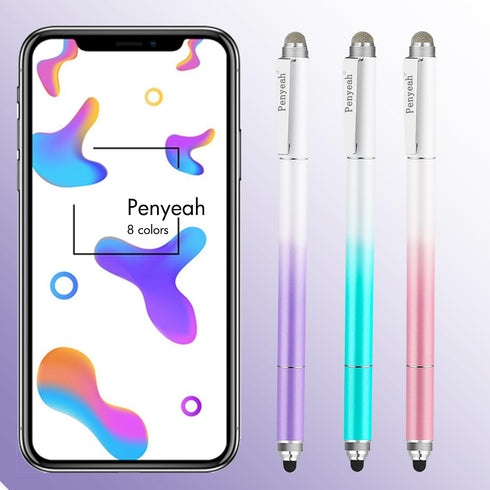 Penyeah Stylus Pen for iPad/iPhone/Android (4 in 1),Universal Touch Screen Disc Tip/Mesh & Rubber Tip Stylist Pen for All Capacitive Phones/Tablet...