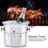 Wine Cooler Bucket Shaped Kitchen Timer, Bucket Shaped 60 Minutes Kitchen Timer Stainless Steel Mechanical Wind-Up Timer, Kitchen Gadgets, Cute Ti...