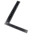 Metal L Square Ruler, 90 Degree Right Angle Metric and Inches Ruler, Double Sided Ruler with Clear Scale, Stainless Steel Right Angle Measuring To...