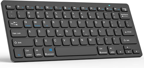 HZD Wireless Keyboard for iPad, Bluetooth Keyboard Compatible with iPad Air/iPad Pro/iPad Mini, iPhone,Tablet, Smartphone, Laptop, Windows/Android...