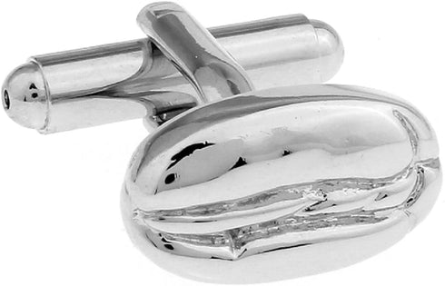 Coffee Bean Pair Cufflinks in a Presentation Gift Box & Polishing Cloth...