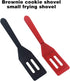Mini Brownie Serving Spatula, Cookie Silicone Spatulas Flexible Nonstick Silicone Serve Turner Heat-Resistant for Flip Egg in Small Frying Pan Coo...