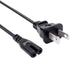 Power Cord for TCL Roku TV 55FS4690 LE50FHDE3010M 40FS3800 40FS4610R 55FS4610R 50FS3800 32S3700 32S331 40FD2700 Replacement 2 Prong Power Cord 8ft...