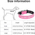 Rhinestones Dog Collar, Adjustable Sparkly Crystal Studded Genuine Leather Pet Dog Collar for Small and Medium Breeds (M fit Neck 12-15", Hot Pink...
