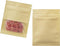 FERENLI 100 Pack Small Resealable Seed Coin Envelopes Bags with Clear Window Brown Kraft Paper Heat Seal Packets for Flower Vegetable Seeds Storag...