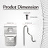 6pcs Stainless Steel Belt Clips for Dewalt 20V Power Tools, Compatible with N268241, DCD980, DCD985, DCD980L2, DCD985L2,Includes Screws and Drill ...