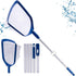 Pool Skimmer Net with Pole, Ultra Fine Mesh Pool Nets for Cleaning with pole, Semi-deep Bag Pool Net Skimmer for Above Ground and Inground Pools, ...