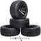 4Pcs 12mm Hex RC Wheels Tires Height 2.99 inch (76mm) for 1/10 On Road and 1/14 1/16 1/18 Scale Models Cars Truck Buggy with Foam Inserts...