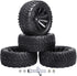 4Pcs 12mm Hex RC Wheels Tires Height 2.99 inch (76mm) for 1/10 On Road and 1/14 1/16 1/18 Scale Models Cars Truck Buggy with Foam Inserts...