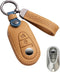 for Mercedes Benz Key Fob Cover Leather Car Key Case Keychain Fob Holder Compatible for Mercedes Benz E-Class G-Class S-Class 2020-2024 (Brown)...