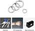 16PCS Spring O Ring Zinc Alloy Round Carabiner Snap Trigger Buckle DIY Clip 4 Styles for Key Chains Bag...
