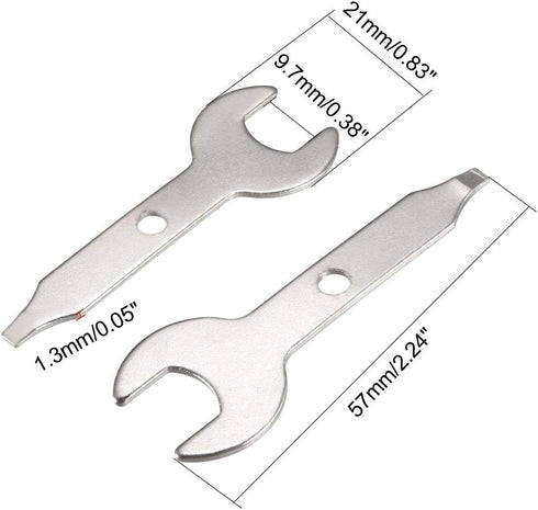uxcell Electrical Grinder Wrench, 9.5mm Single Open End Wrench Spanner 20pcs...