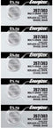 Energizer 357/303 (SR44W, SR44SW, EPX76) Silver Oxide Multi Drain Watch Battery. On Tear Strip (Pack of 5)...