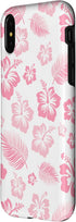 iPhone X/XS Pink Hibiscus Soft Girl Coquette Beach Tropical Floral y2k Case...
