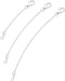925 Sterling Silver Necklace Extender Sterling Silver Necklace Chain Extenders for Necklaces 2", 3", 4" Inches...