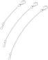 925 Sterling Silver Necklace Extender Sterling Silver Necklace Chain Extenders for Necklaces 2", 3", 4" Inches...