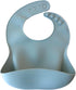 Silicone Baby Bib, French Navy | BPA FREE | Soft Adjustable Bib for Ages 6-36 Months...