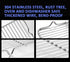 Grilling Rack Heavy Duty Wire Grate Oven Roasting Rack 5.3 x 8.7 inch Rectangle Baking Cooling Steaming with 4 Legs Stainless Steel Rack (5.3"X8.7...