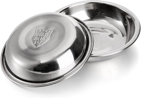 Fasmov 12 Pack 3.75 inches 18/8 Stainless Steel Sauce Bowl Round Seasoning Dishes Sushi Dipping Bowl Saucers Bowl Mini Appetizer Plates, Saucers D...
