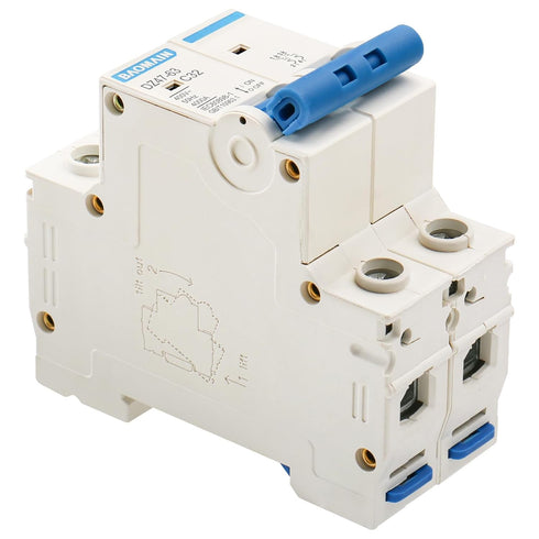 Baomain Miniature Circuit Breaker 2 Pole DZ47-63 C32 AC 230V 32Amp 400V DIN Rail Mounting MCB 2P (32 Amp)...