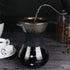 Pour Over Coffee Maker with Stainless Steel Filter, Glass Coffee Maker Drip Pot Reusable Glass Coffee Pot Manual Coffee Dripper Brewer, No Paper F...