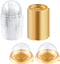 EchoDone 50 Set Clear Plastic Mini Cupcake Boxes Muffin Pod Dome Muffin Single Container Box Wedding Birthday Boxes (Gold)...