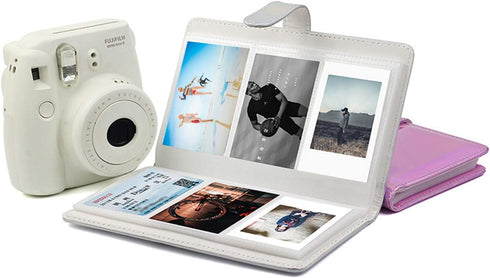 96 Pocket Mini Film PU Leather Photo Album for Fujifilm Instax Mini 9 8 90 8+ 26 7s Instant Camera Film Polaroid Snap Zip Z2300 PIC-300 Film (Holo...