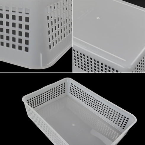 Pack of 6 Plastic File Storage Organizer Tray Basket, A4 Paper Storage Basket...