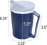 Rehabilitation Advantage Insulated Blue Mug with White Snorkel Lid, Non-Weighted...