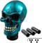 Skull Shifter Knob Gear Shift Stick Handle Transmissions Shifting Lever Fit Most Manual Automatic Car Truck SUV (Metal Blue)...