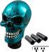 Skull Shifter Knob Gear Shift Stick Handle Transmissions Shifting Lever Fit Most Manual Automatic Car Truck SUV (Metal Blue)...