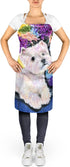 Caroline's Treasures SS8291APRON Westie Apron Cooking Kitchen Server Baking Crafts Gardening for Adult Women Men, Unisex, Large, Multicolor...