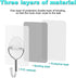 CGBE Adhesive Hooks Heavy Duty Sticky Hooks for Hanging 11 lbs (Max) Seamless Transparent Adhesive Hooks Wall Hangers Without Nails for Hanging Ke...
