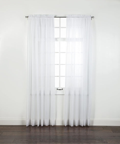 Stylemaster Elegance Sheer Voile Panel, 60" x 95", White...