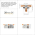 GKEEMARS 20Pcs 3 Way T-Shape Connectors for Wiring, Quick Wire Splitter Connector for Circuit Inline 24-12 AWG (Orange)...
