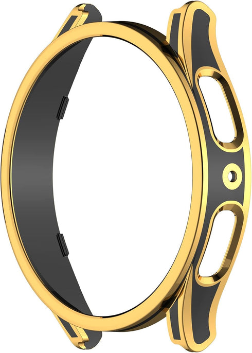 Smartwatch Full Coverage PC Protective Case Cover with Tempered Glass Screen Protector Compatible with Samsung Watch 5 Pro 45mm, Soft and Durable(...