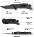 Pocket Knife With Clip, Folding Knife, Pocket Knife for Men,Sharp Hiking Camping Fishing Work Outdoor Survival Men knives (400C-BLACK)...