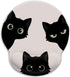 Cat Mouse Pad, Funny Ergonomic Mousepad with Wrist Rest, Gaming Mouse Pad Wrist Support with Non-Slip Pain Relief PU Base, Black Cat Mouse Pads fo...