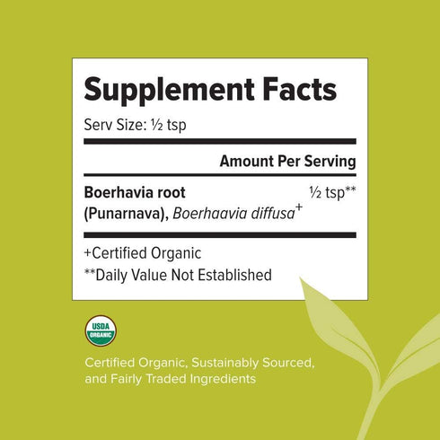 Banyan Botanicals Organic Punarnava Powder – Boerhavia diffusa – for Weight Management, Liver & Kidney Support & More* – 1/2lb. – Non-GMO Sustaina...