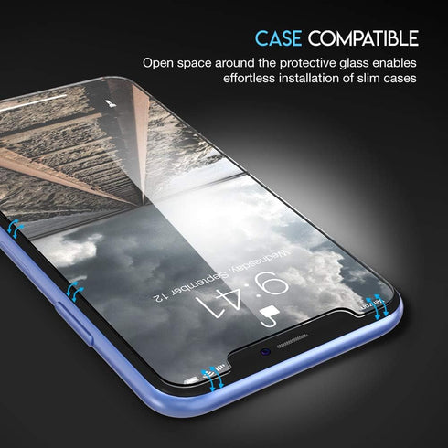 Screen Protector for Apple iPhone 11 and iPhone XR - 3 Pack (w/Installation Frame) Tempered Glass Screen Protector Compatible iPhone 11 / iPhone X...