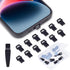 12PACK Lightning Anti Dust Plug with Easy-Grip Tab Compatible with iPhone 14,14 Pro Max,iPhone 13,13 Pro Max,12,11,11 Pro,X,XS,XR,8,7,iPhone Charg...