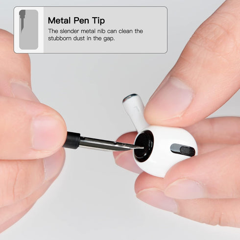 PZOZ Cell Phone Cleaning Kit for AirPods Pro/Pro 2nd/iPhone, 3 in 1 Cleaner Tool Accessories fit for Headphone, iPad Jack Lens, Charger Port Hole ...