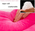 LEVINIS Hot Pink Lip Shape Throw Pillows Girls Soft Velvet Decorative Reversible Pillow Cushion for Bed Couch Office 23.6 x 13.6 Inch...