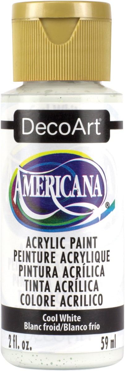 DecoArt Americana Acrylic Paint, 2-Ounce, Cool White...