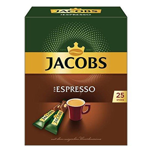 Jacobs Type Espresso Instant Ground Coffee, 25 Portions (Pack of 4)...