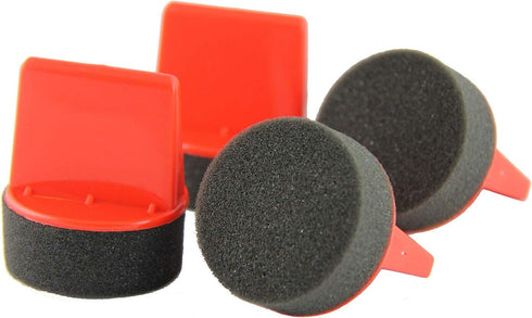 Leather Hero Pack of 4 Foam Dauber - Shoe Polish Applicator Brush - Shoe Polish Sponge for Shoe Shining & Polishing...