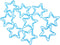 Star Paper Clips, 100pcs Blue Star Paper Clips Bookmarks Cute Paper Clips Small Paperclips for Office School Paper Files Organizing...