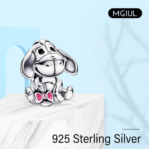 925 Sterling Silver Dog Paw Print Elephant Tiger Charms for Bracelets Necklaces,Birthday Cake Number 16 Clip Charm Pendants Beads Jewelry Gift for...